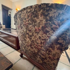 Sillón Luis XV de 1 Cuerpo Tapizado Floral - imagen 5
