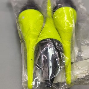 Juego de 3 Boyas de Pesca Balanceadas con Líquido - Negro y Amarillo Fluorescente - imagen 3