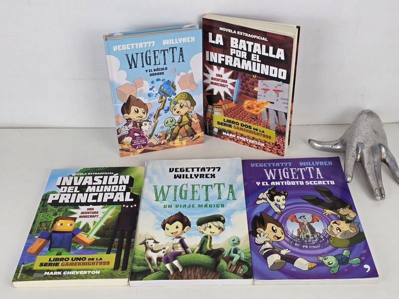 Pack 5 Libros Infantiles y Juveniles: Vegetta777 y Willyrex