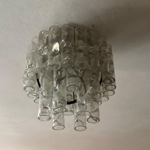 Lámpara de Techo Moderna con Tubos de Vidrio Transparente - imagen 1