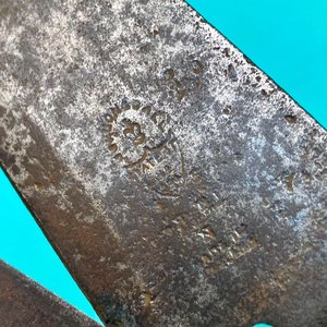 Antigua tijera de esquila inglesa sellada Burgon Ball. - imagen 2