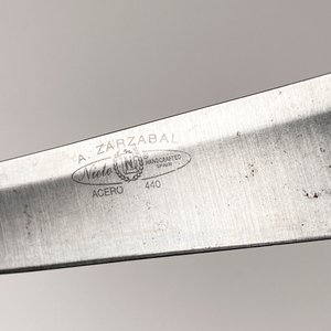 Cuchillo Español A. Zarzabal Hoja de Acero 17 cm con Vaina - imagen 4