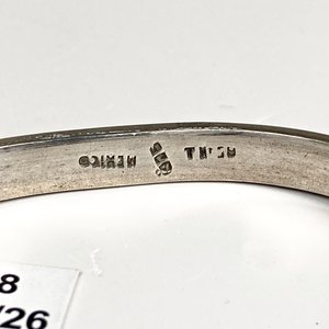Pulsera Rígida de Plata con Malaquita - imagen 4
