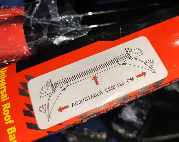 Juego de barras doble de techo/baca universal para auto, nuevo - imagen 5