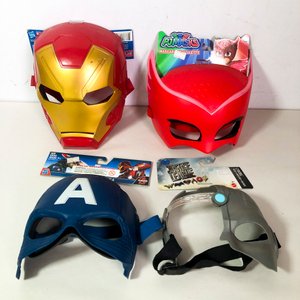 Lote de 10 Piezas: Máscaras Marvel y DC, Dinosaurios y Caballos - imagen 2