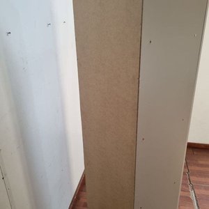 Estantería Beige con Puerta y Estantes Interiores (44x41x202 cm) - imagen 4