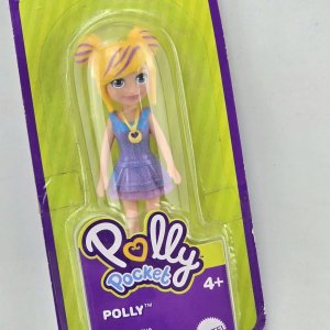 Muñeca Polly Pocket Rubia con Vestido Lila - imagen 3
