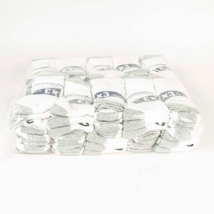 Lote siguiente: Pack de 60 Pares de Medias Blancas y Grises, Talle W US 7/9