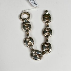 Pulsera Gruesa de Plata 19 cm - imagen 2