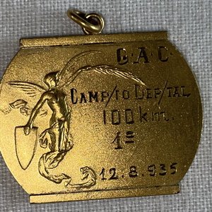 Medalla Deportiva Campeonato Departamental Ciclismo 1935 - imagen 4