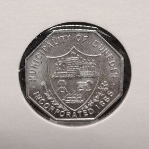 Token de Tranvía de la Municipalidad de Dunedin, Nueva Zelanda, 1865 - imagen 2