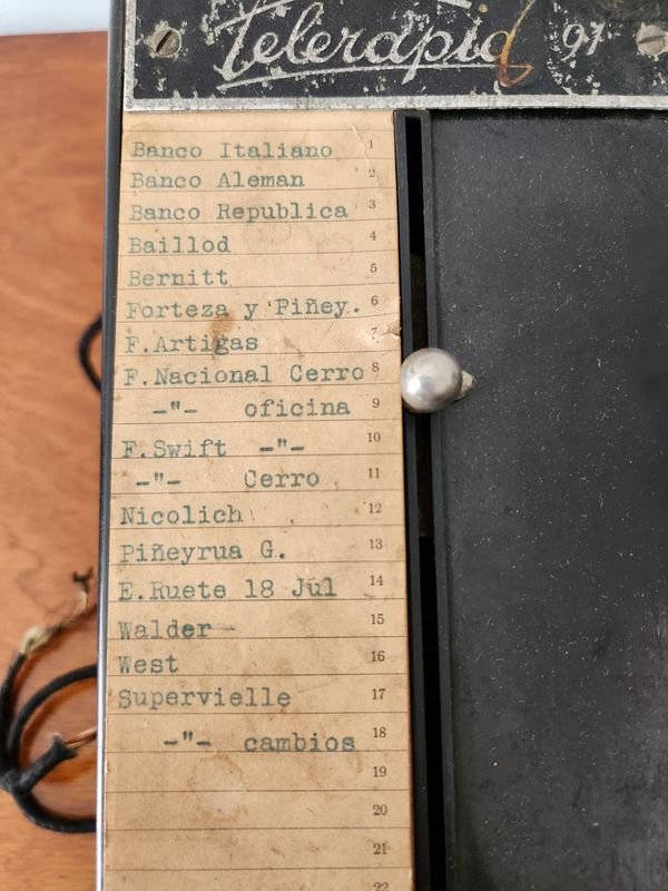 Marcador Telefónico Automático Antiguo Telerapid G.m.b.H. Berlín
