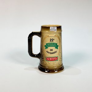 Jarra Cervecera de Loza "Semana de la Cerveza 22" Norteña (1987) - imagen 1