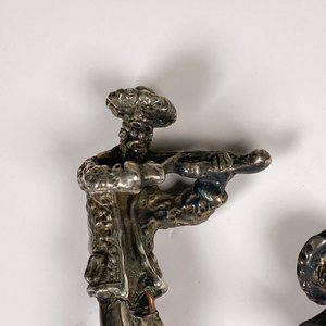 Dos Figuras de Violinistas en Plata 925 - imagen 3
