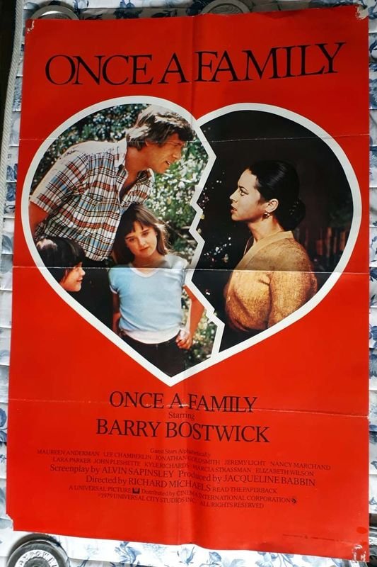 Poster Original de Cine "Unas Vidas Rotas" (Once Upon a Family) - Barry Bostwick - 1980