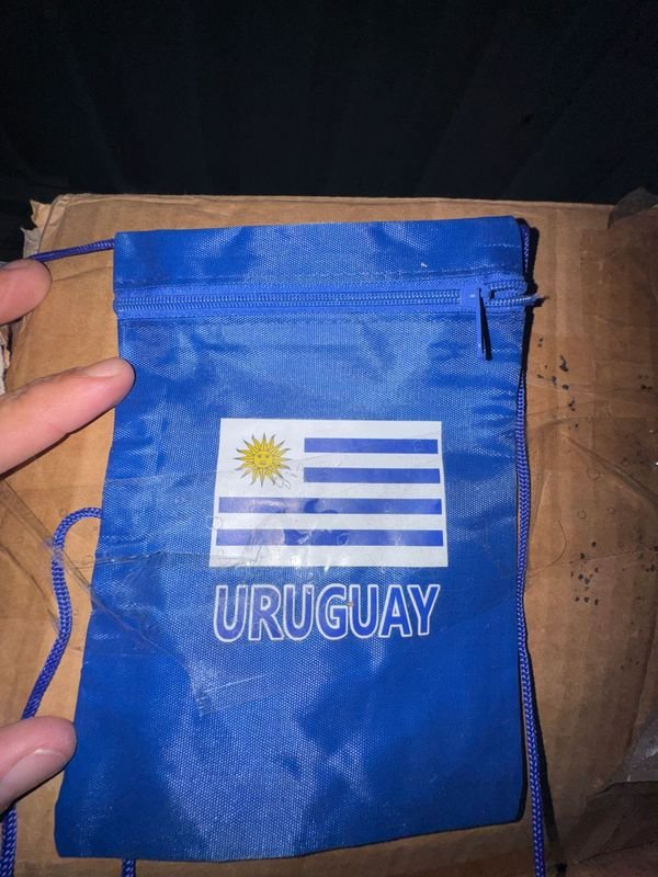 Bolso con Cierre y Bandera de Uruguay