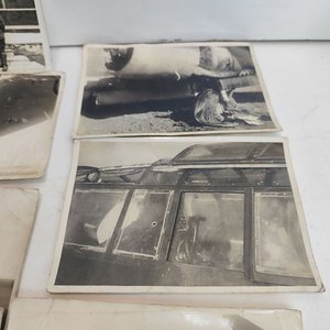 Lote de 7 Fotos Históricas: Bombardeo Italiano Segunda Guerra Mundial - imagen 3