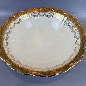 Ensaladera de Porcelana Bavaria "Marion" con Bordes Dorados - imagen 3