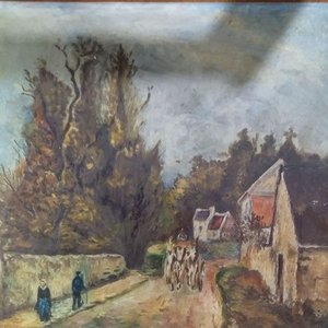 Lote siguiente: Reproduccion La Diligence Route DEnnery 1877 Camille Pissarro