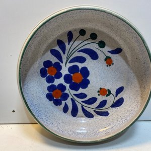 Juego de 9 Piezas: Ensaladera Grande Decorada, 6 Cuencos Oscuros y 2 Cuencos de Cerámica - imagen 5