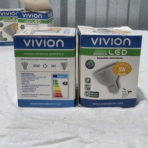 Lámparas Dicroicas LED VIVION 5W Luz Cálida GU5.3 (Pack x 6) - imagen 4
