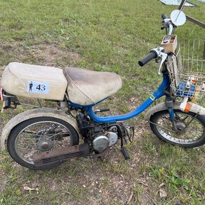 Ciclomotor Liming Azul con Canasto y Asiento Blanco - imagen 2