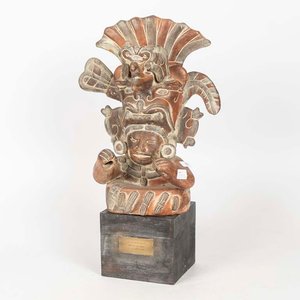 Escultura Prehispánica Azteca del Dios del Maíz - imagen 1