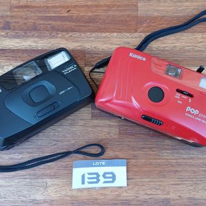 Lote de Colección: Radio Panasonic R-1029, Calculadora Eletac, Cámaras Kyocera Yashica y Konica Pop - imagen 5