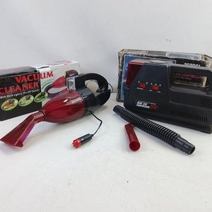 Aspiradora de Mano 12V Bordo y Compresor de Aire 12V con Manómetro y Luz - imagen 1
