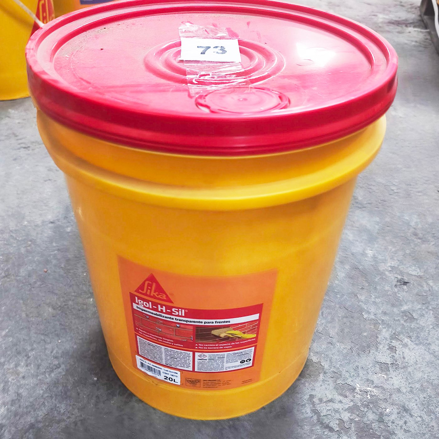 Impermeabilizante Transparente Sika Igol-H-Sil Balde 20 Litros