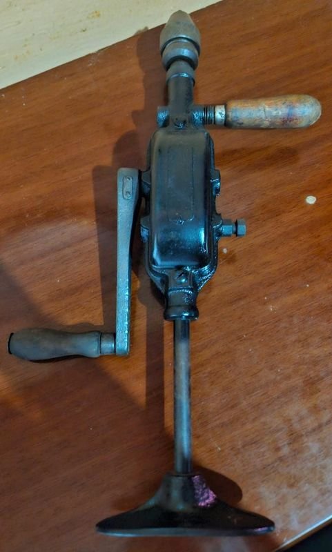 Antiguo Taladro De Mano - Herramienta Manual Antigua - imagen 2