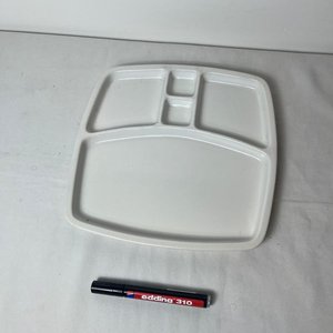 Copetinero de Loza Blanca con 4 Compartimentos - imagen 6