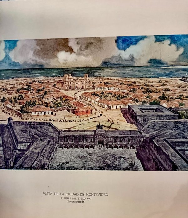 Lámina Exclusiva: Vista de la Ciudad de Montevideo en el Siglo XVIII - imagen 3