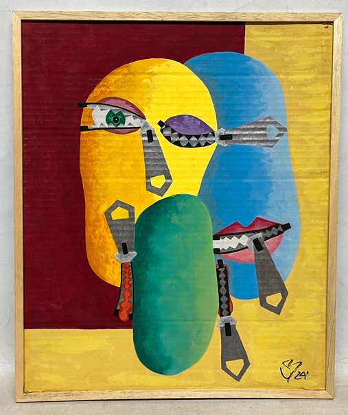 Lote siguiente: Pintura de Veronica Luciana Beznosko 'Sabiduría o ignorancia'
