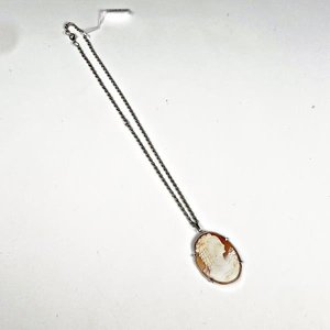 Colgante Camafeo Ovalado con Cadena de Plata - imagen 1