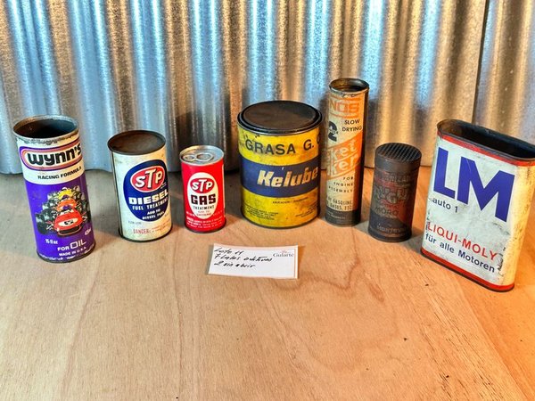 Latas de lubricantes antiguas (2 sin abrir) - imagen 1