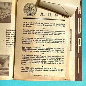 Folletos de Propaganda "Asociación Uruguaya de Protección a la Infancia" 1924-1945 - imagen 4