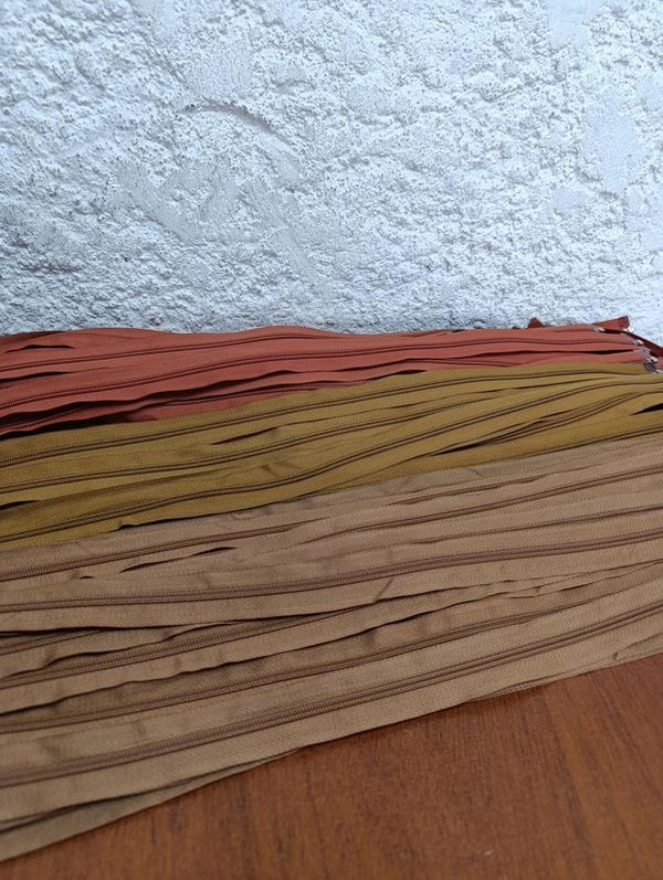 Cierres de 70 cm, 3 tonos de colores - imagen 2