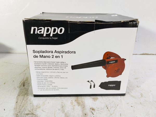 Soplador Aspirador de Mano Nappo 800W - 12000 RPM - imagen 1