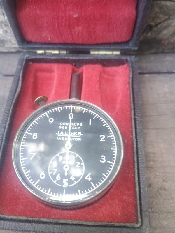 Tacómetro Portátil Jaeger WWII - Indicador de Velocidad