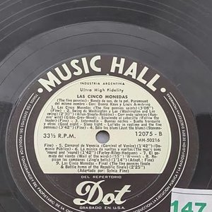 Disco de Vinilo "Las Cinco Monedas" con Danny Kaye y Louis Armstrong - imagen 3