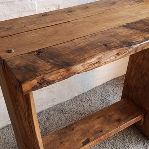 Mesa de Arrime Rústica de Madera Maciza - imagen 7