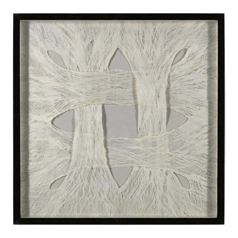 Cuadro Decorativo con Corteza de Árbol, Madera y Acero