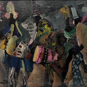 Lote siguiente: Oleo "Candombe" de Hugo Nantes sobre cartón, 50 x 60 cm
