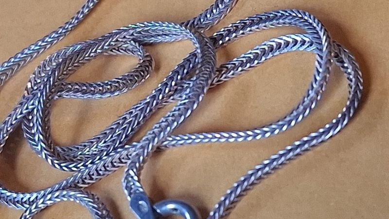 Cadena de plata con anillo - imagen 2