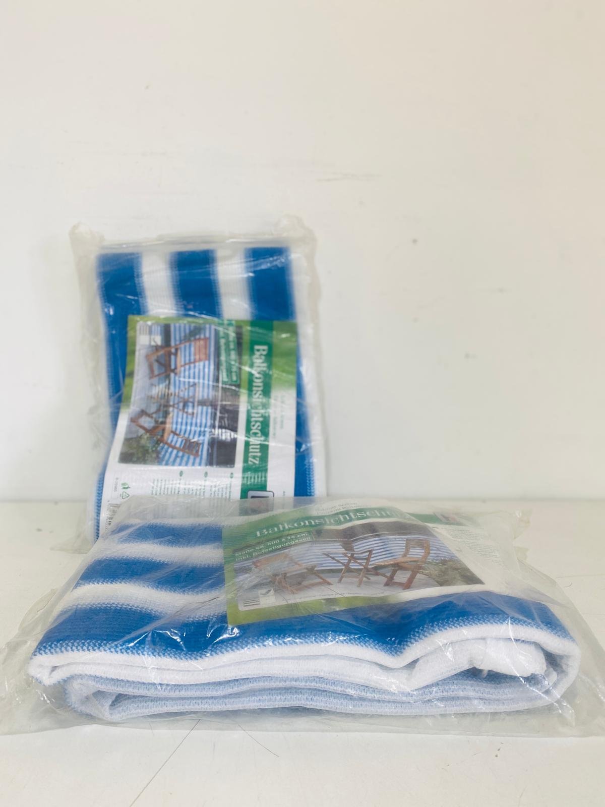 Lotes de toallas rectangulares blancas y azules - imagen 3