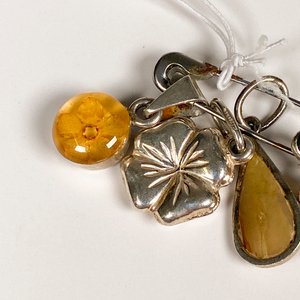 Cuatro Dijes de Plata 925 con Piedras Semipreciosas - imagen 3