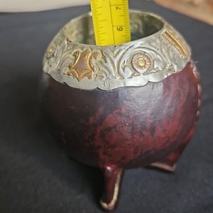 Mate de Calabaza con Detalles en Plata y Oro, Sellado Martinez Hermano - imagen 7