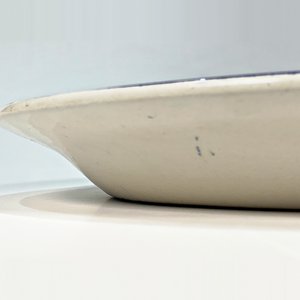 Plato de Loza Inglesa Wm. Adams & Sons Azul y Blanco con Paisaje Oriental - 29 cm - imagen 3