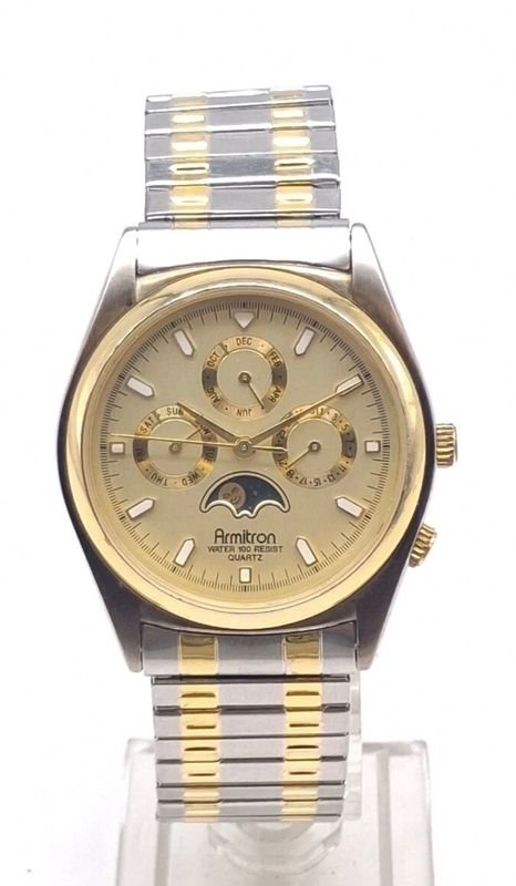 Reloj Armitron Fase Lunar Dos Tonos - Elegancia Clásica